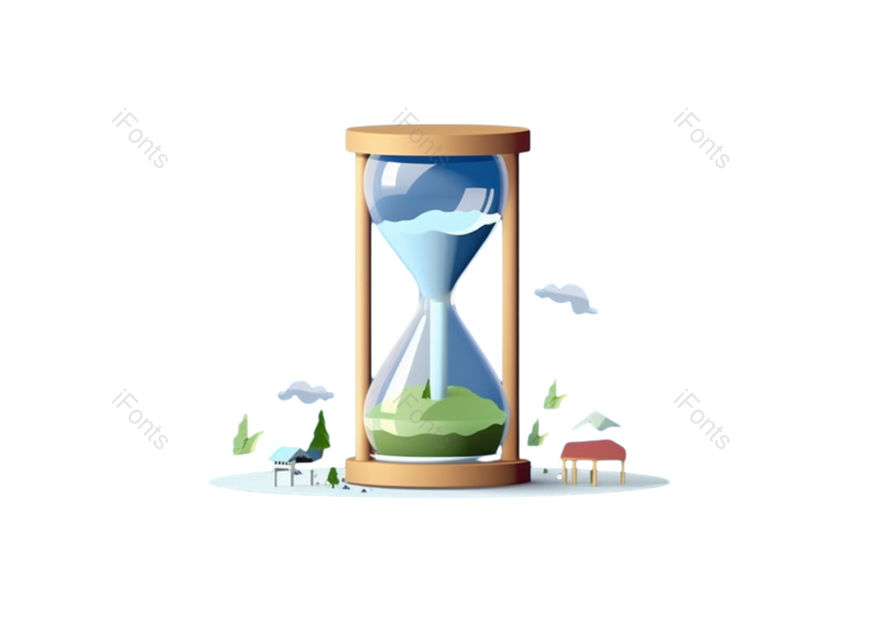 扁平化设计图片,天空元素,生态环境PNG,蓝色背景免抠素材